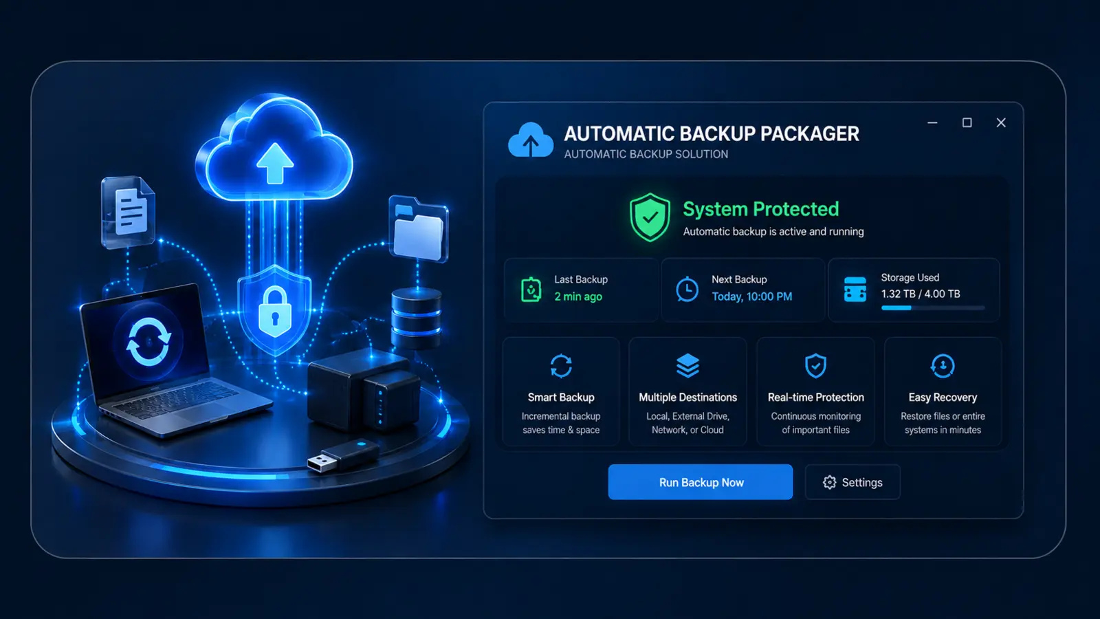 Automated Backup Packager product artwork