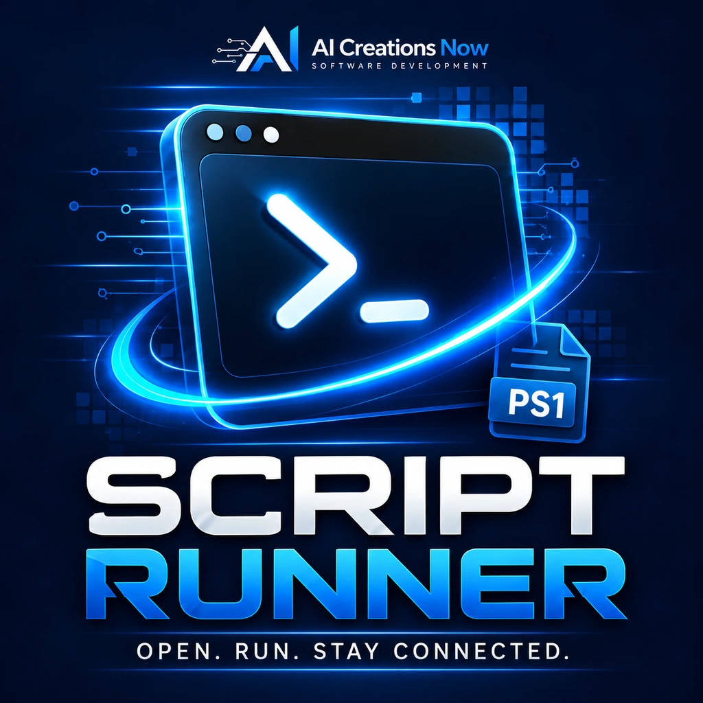 AI Creations Now PowerShell Script Runner product artwork