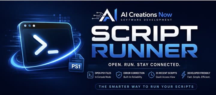 AI Creations Now PowerShell Script Runner product artwork